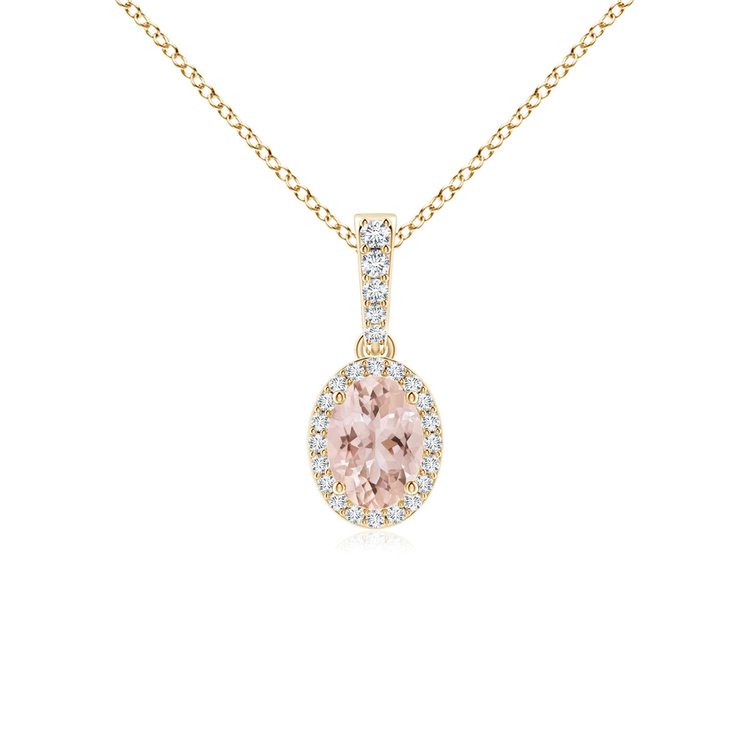 AAA - Morganite / 0.84 CT / 14 KT Yellow Gold