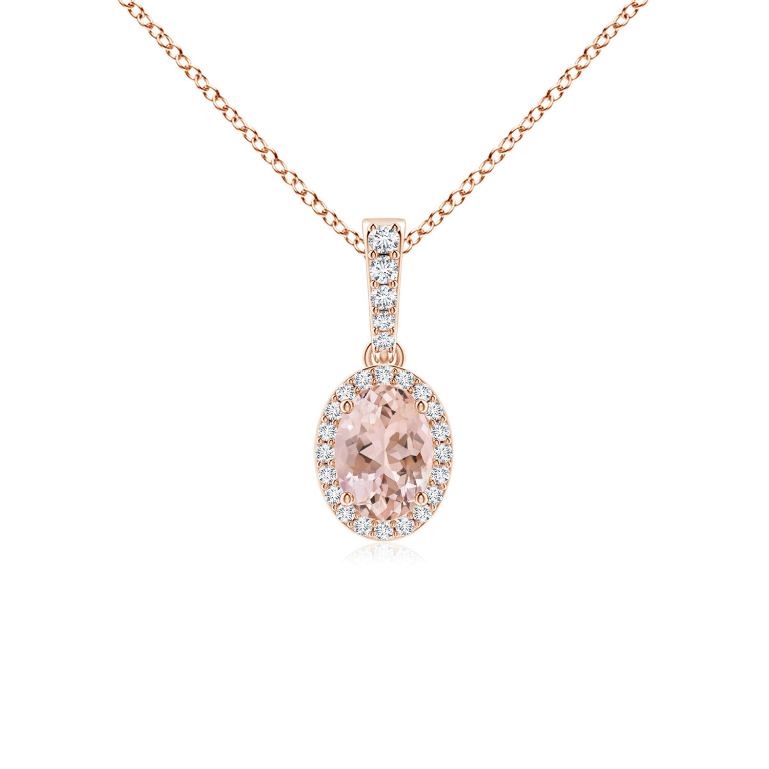 AAAA - Morganite / 0.84 CT / 14 KT Rose Gold