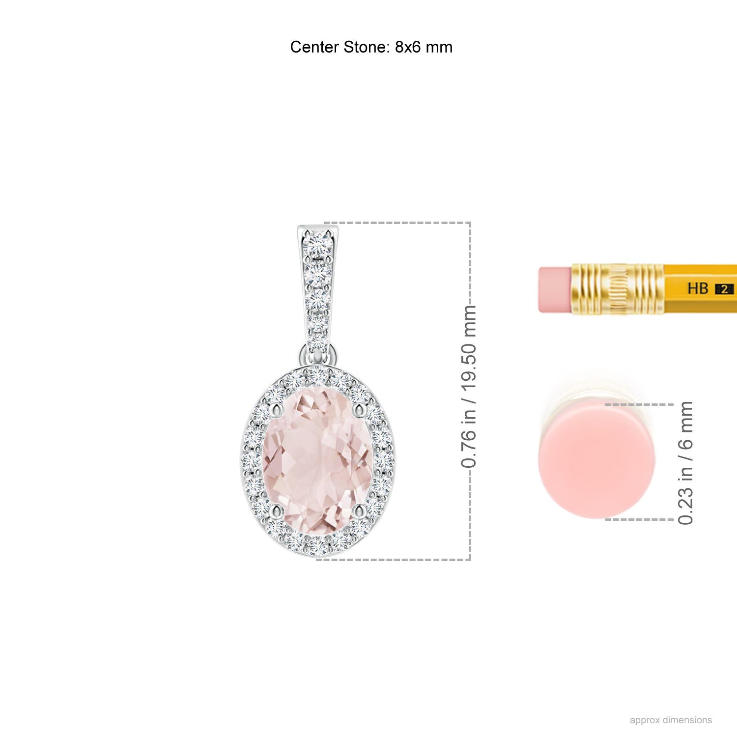 A - Morganite / 1.29 CT / 14 KT White Gold