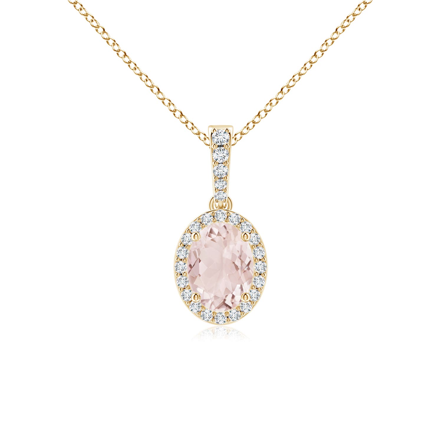 A - Morganite / 1.29 CT / 14 KT Yellow Gold