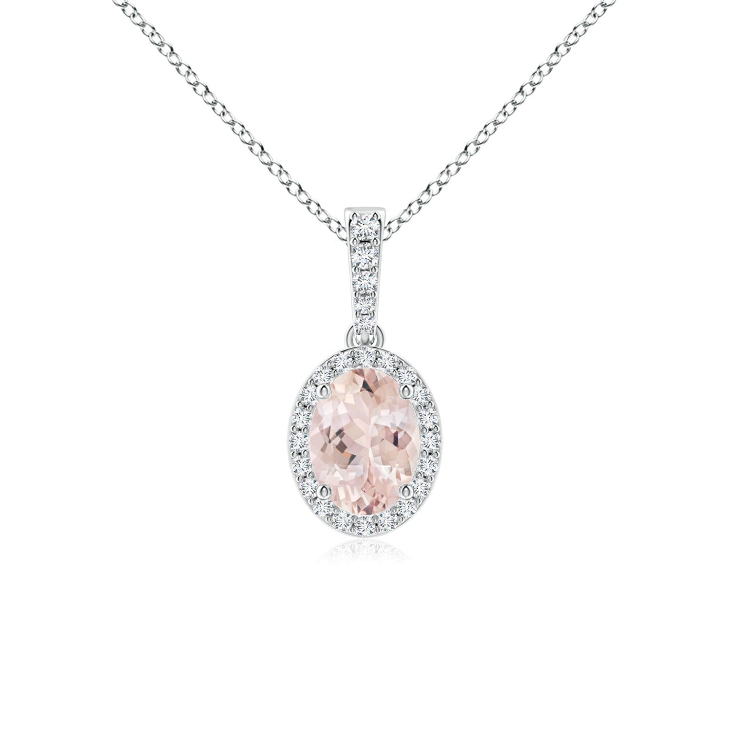 AA - Morganite / 1.29 CT / 14 KT White Gold