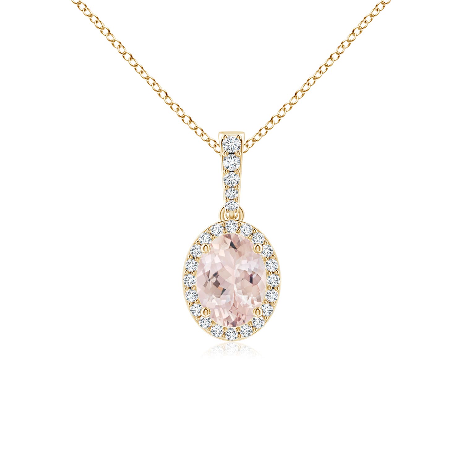 AA - Morganite / 1.29 CT / 14 KT Yellow Gold