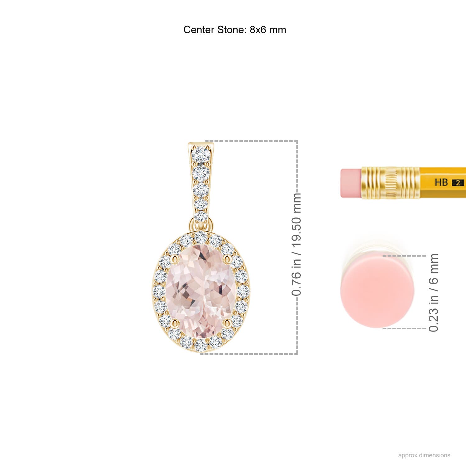 AA - Morganite / 1.29 CT / 14 KT Yellow Gold