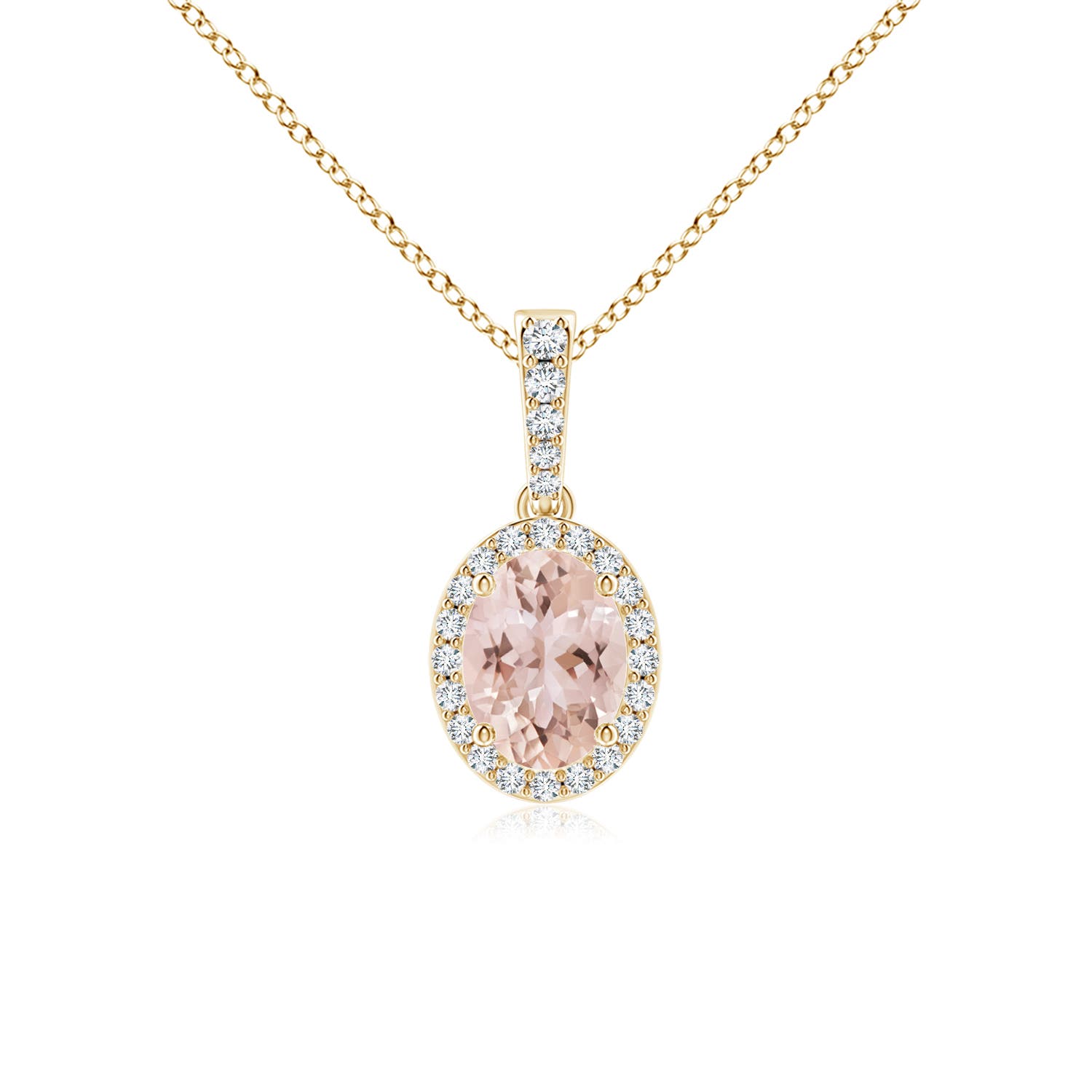 AAA - Morganite / 1.29 CT / 14 KT Yellow Gold