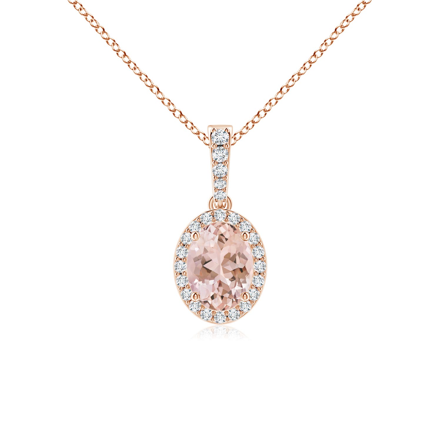 AAAA - Morganite / 1.29 CT / 14 KT Rose Gold