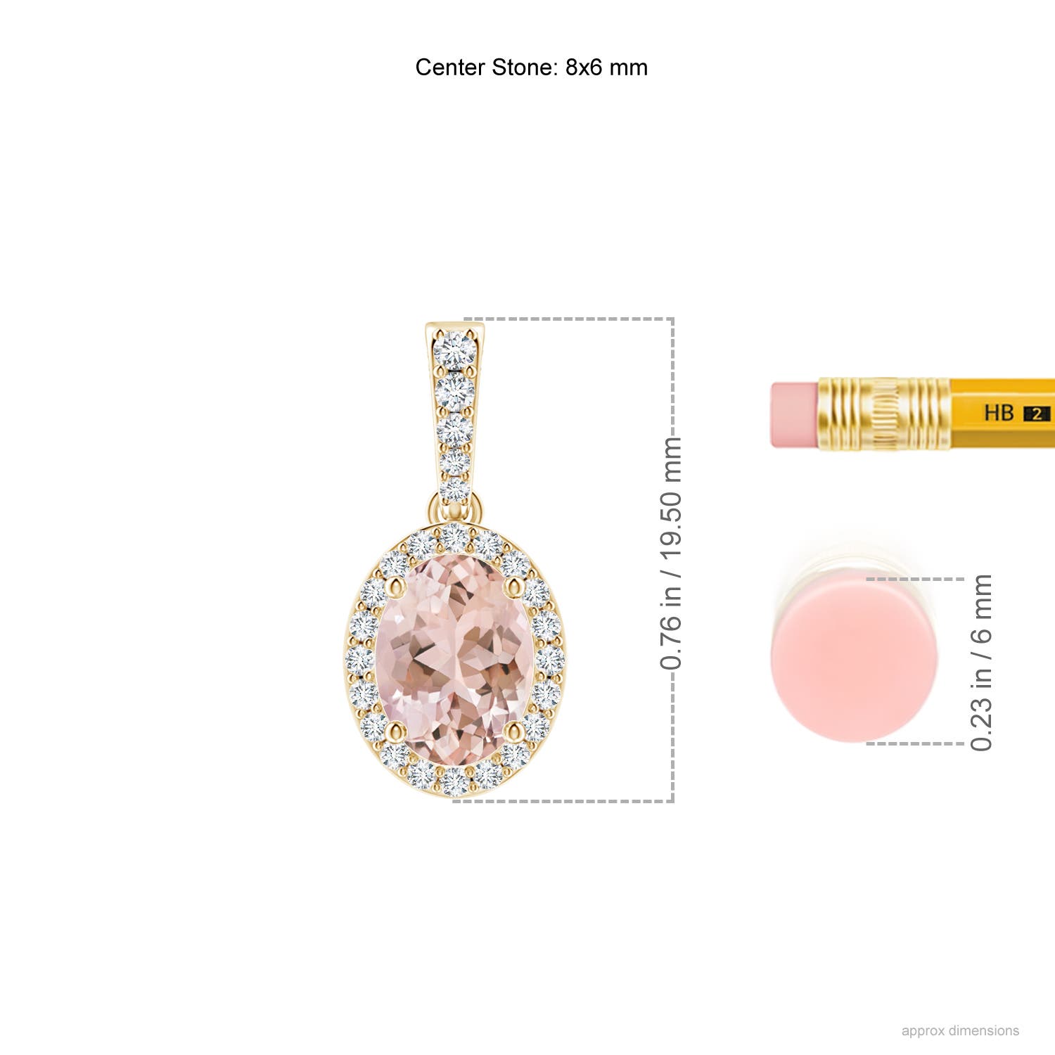 AAAA - Morganite / 1.29 CT / 14 KT Yellow Gold