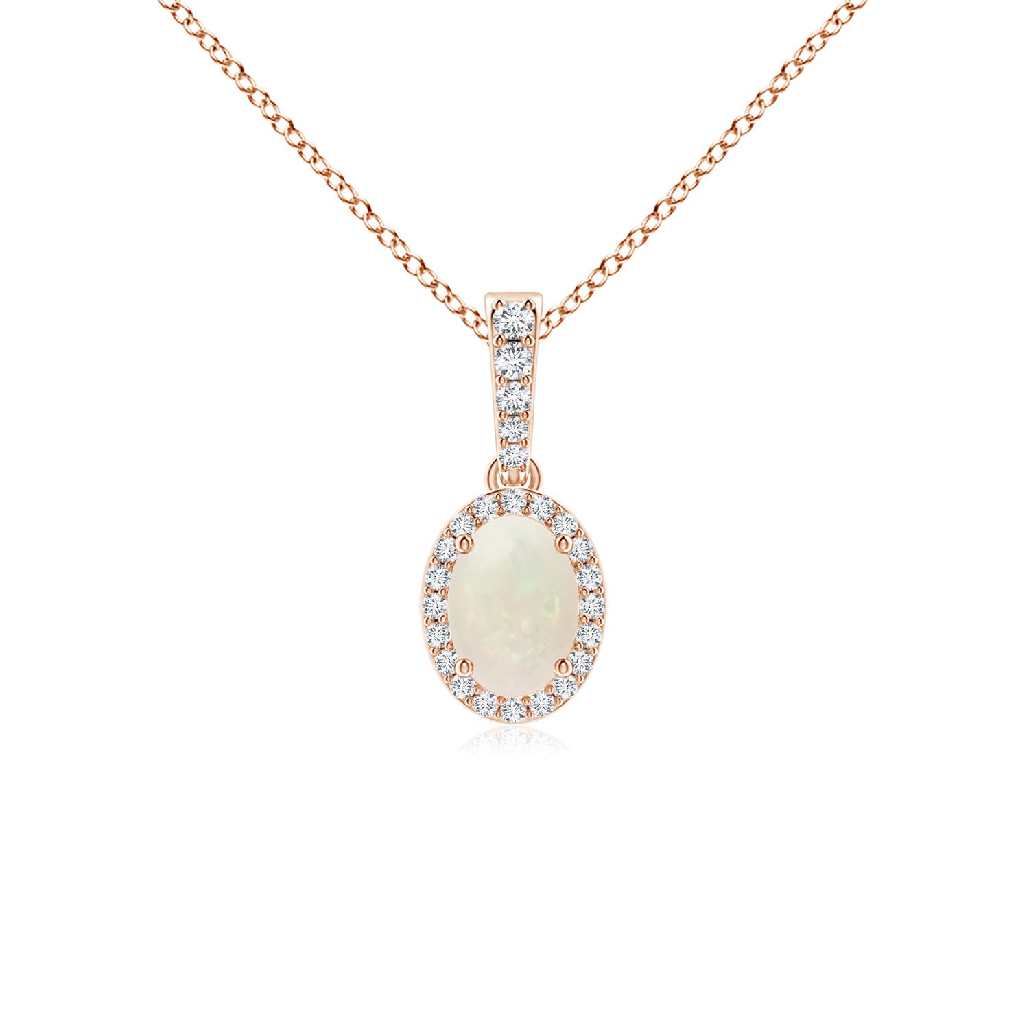 A - Opal / 0.59 CT / 14 KT Rose Gold