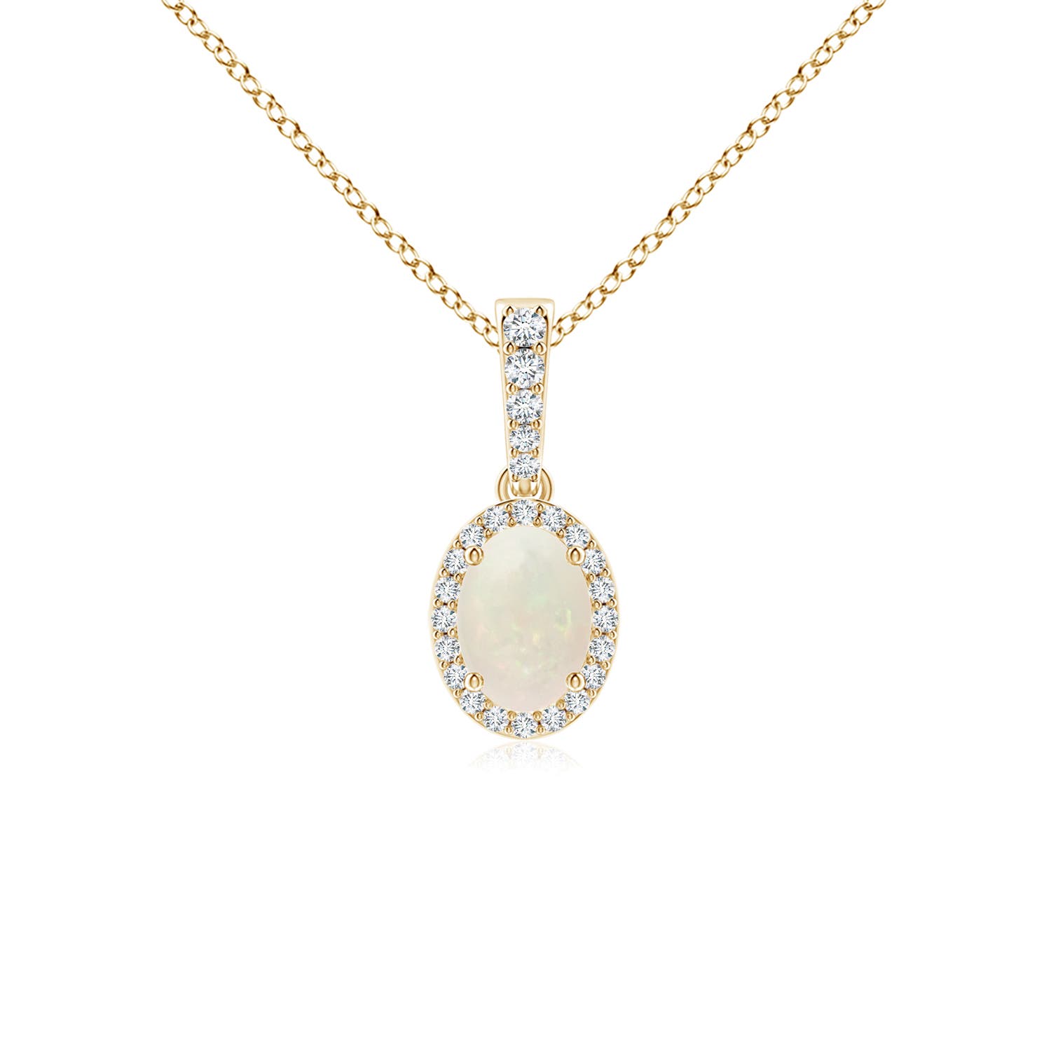 A - Opal / 0.59 CT / 14 KT Yellow Gold