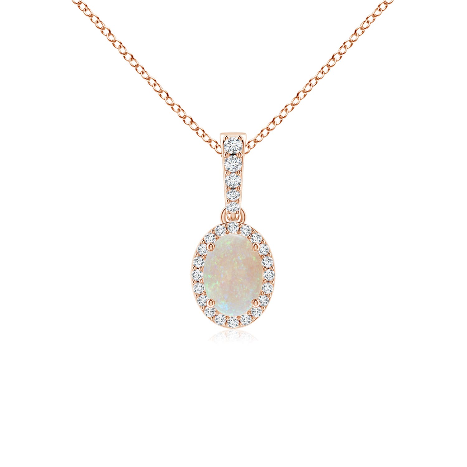 AA - Opal / 0.59 CT / 14 KT Rose Gold