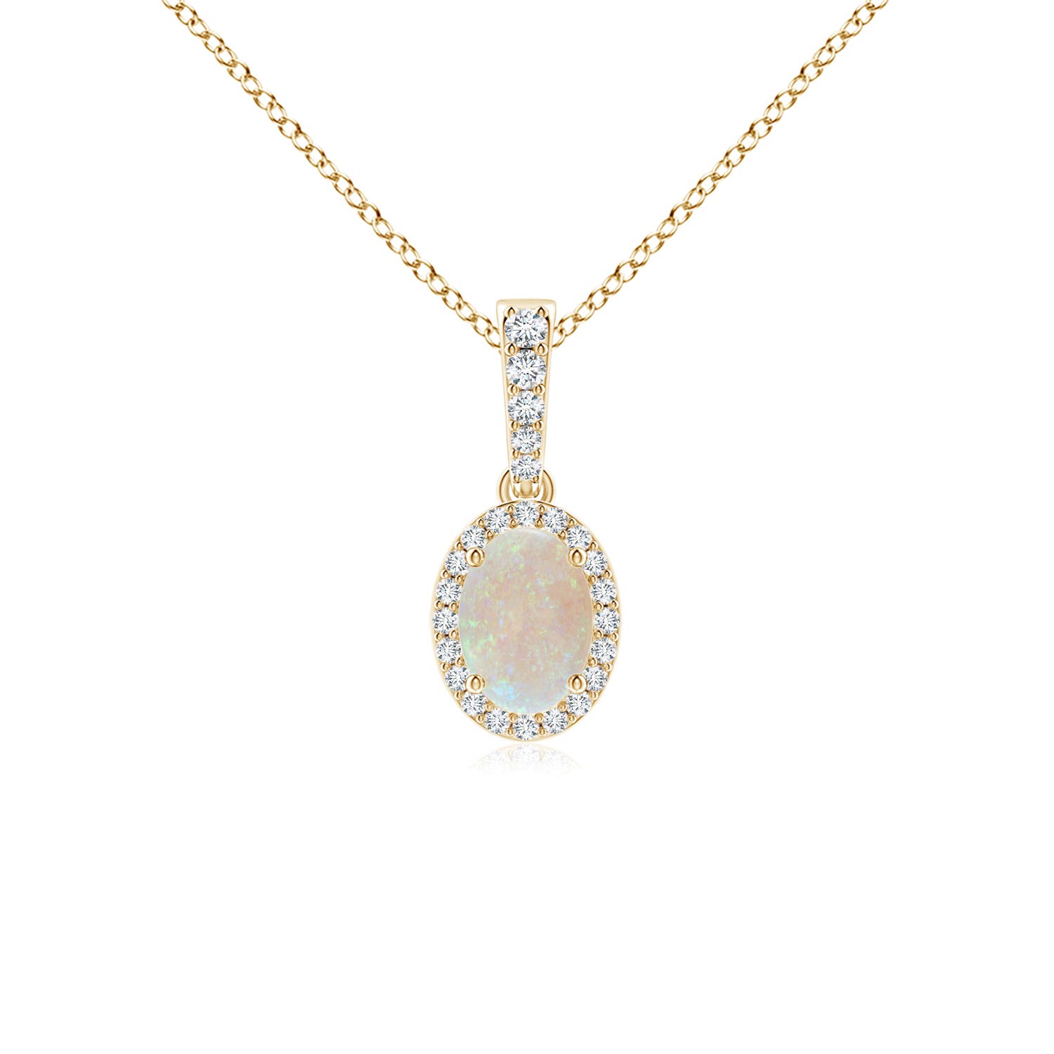 AA - Opal / 0.59 CT / 14 KT Yellow Gold