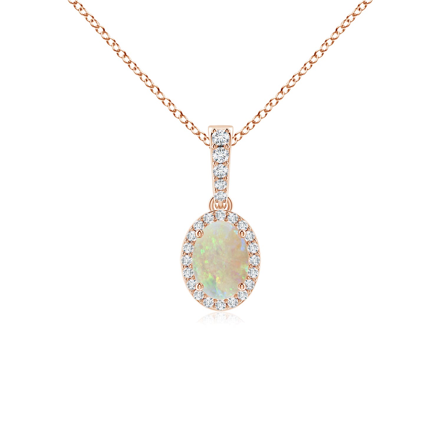 AAA - Opal / 0.59 CT / 14 KT Rose Gold