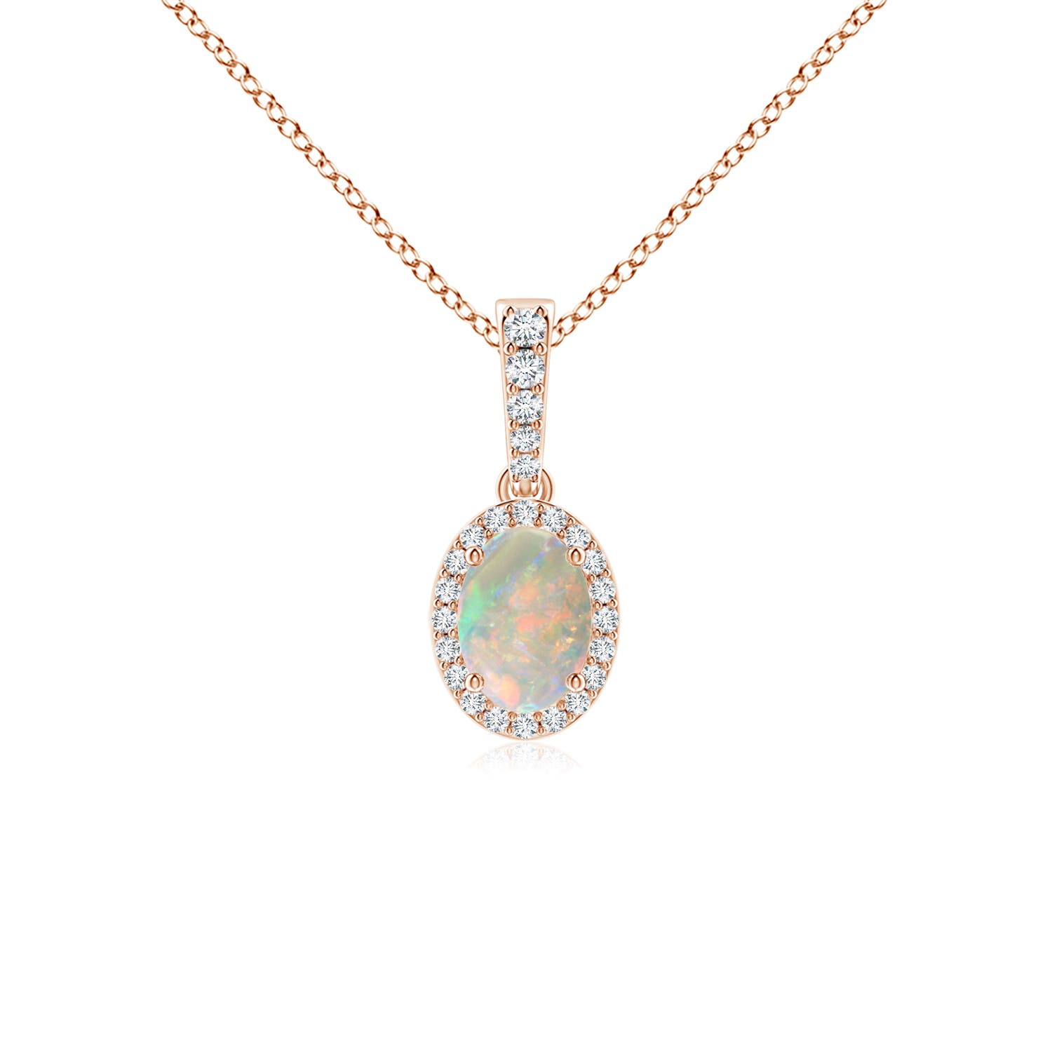 AAAA - Opal / 0.59 CT / 14 KT Rose Gold