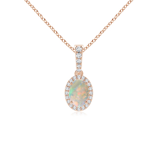 Opal Teardrop Pendant with Diamond | Angara