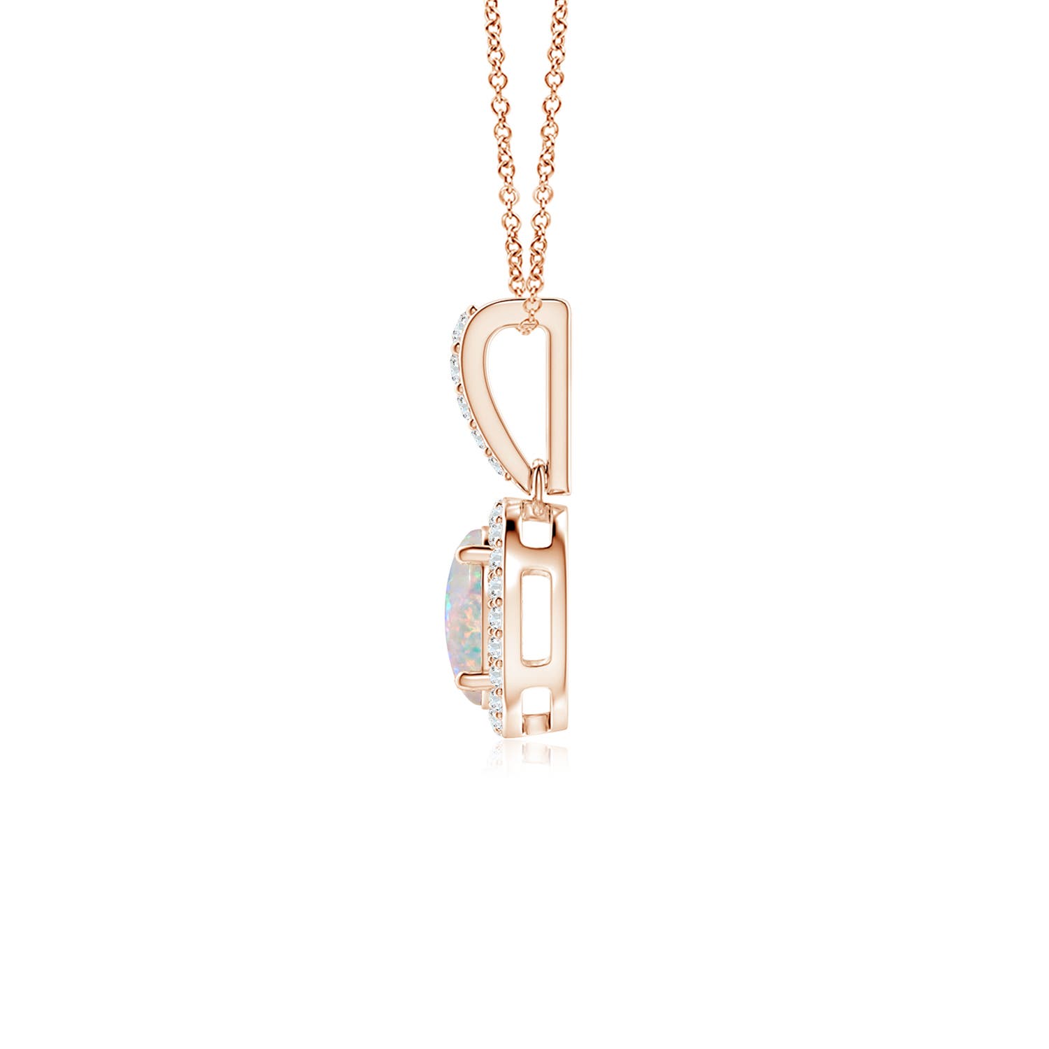 AAAA - Opal / 0.59 CT / 14 KT Rose Gold