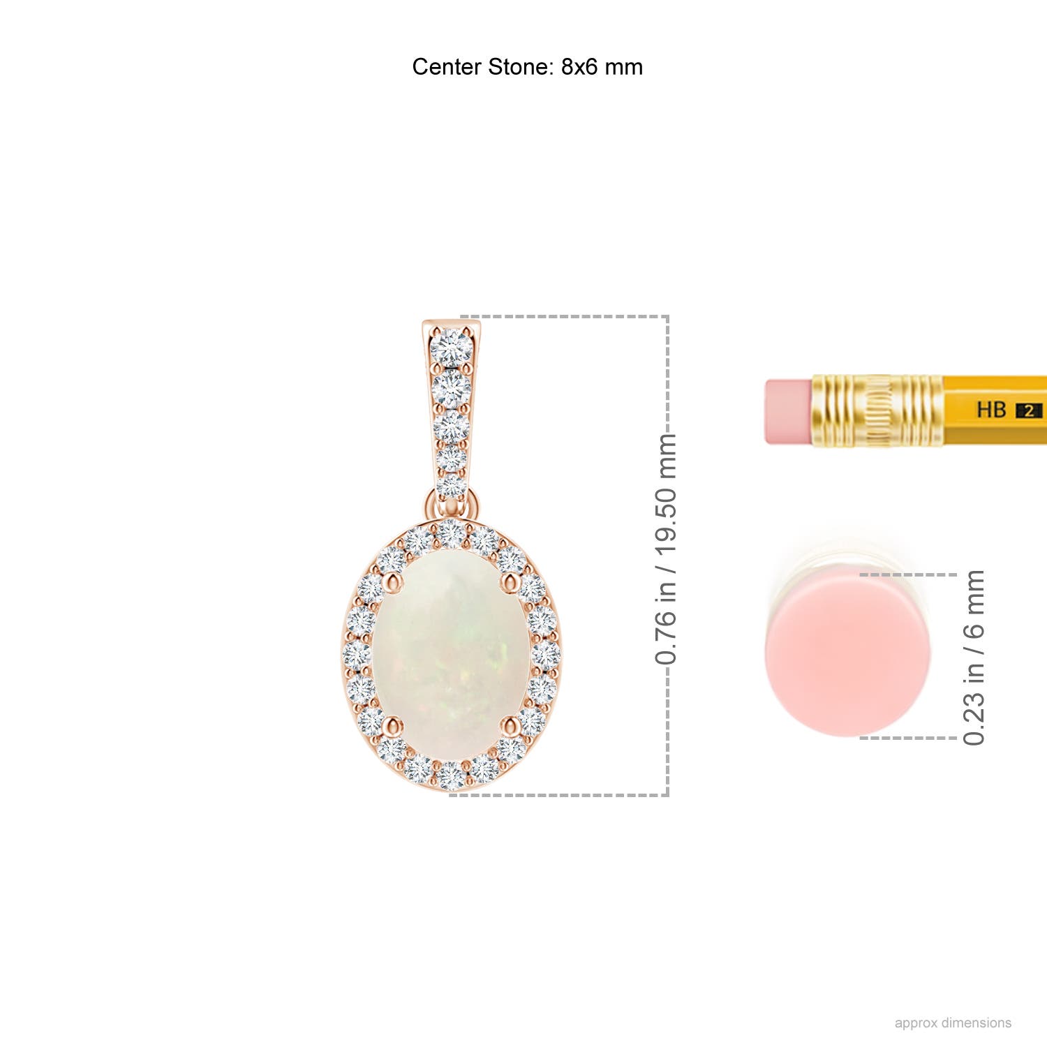 A - Opal / 0.99 CT / 14 KT Rose Gold