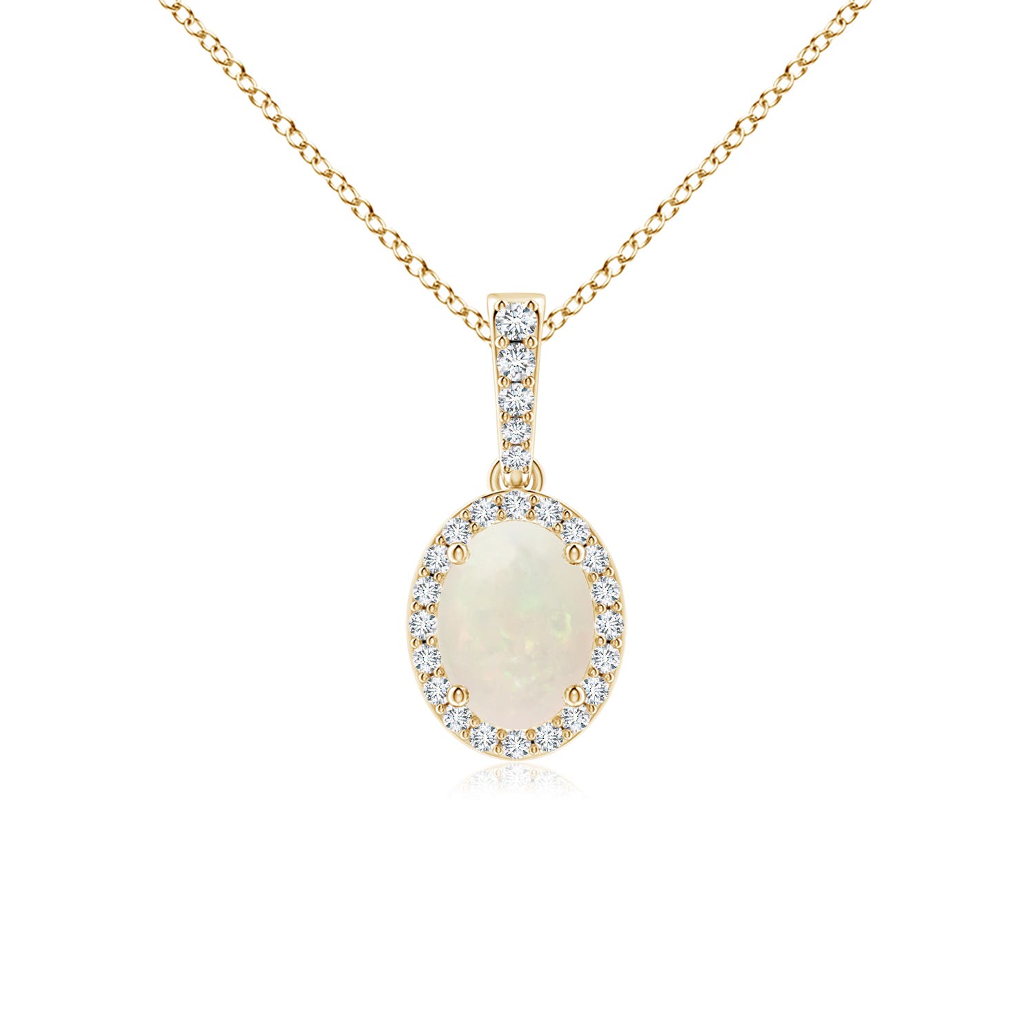 A - Opal / 0.99 CT / 14 KT Yellow Gold