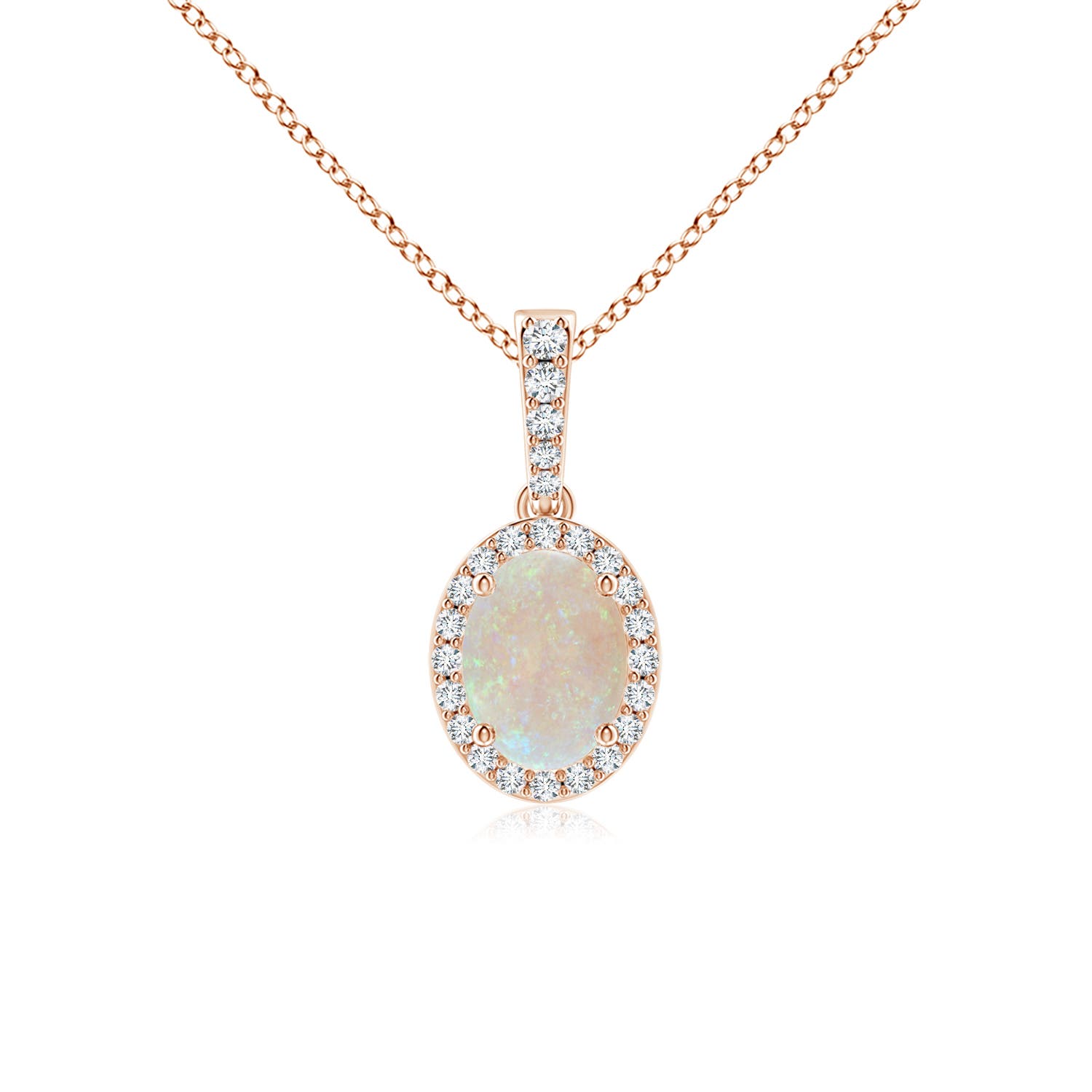 AA - Opal / 0.99 CT / 14 KT Rose Gold