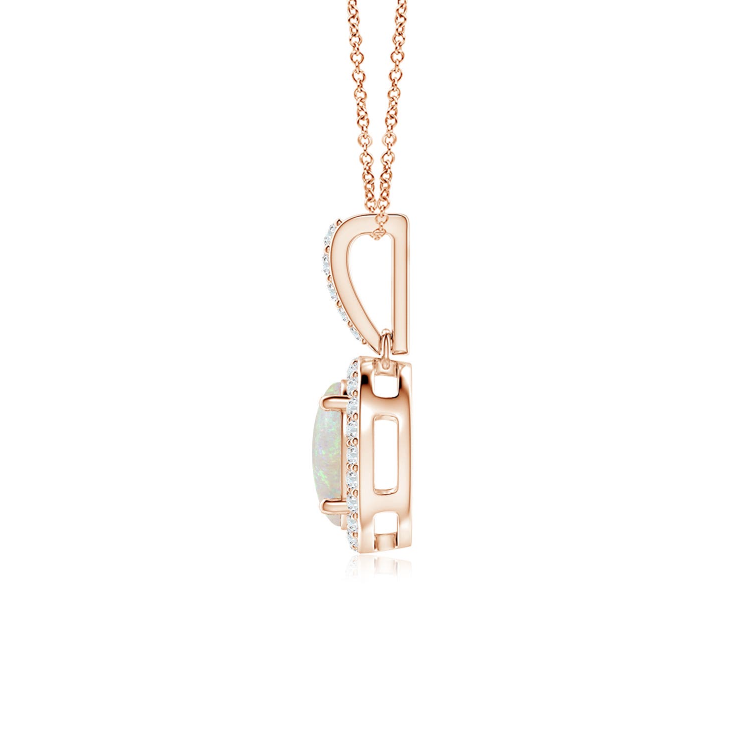 AA - Opal / 0.99 CT / 14 KT Rose Gold