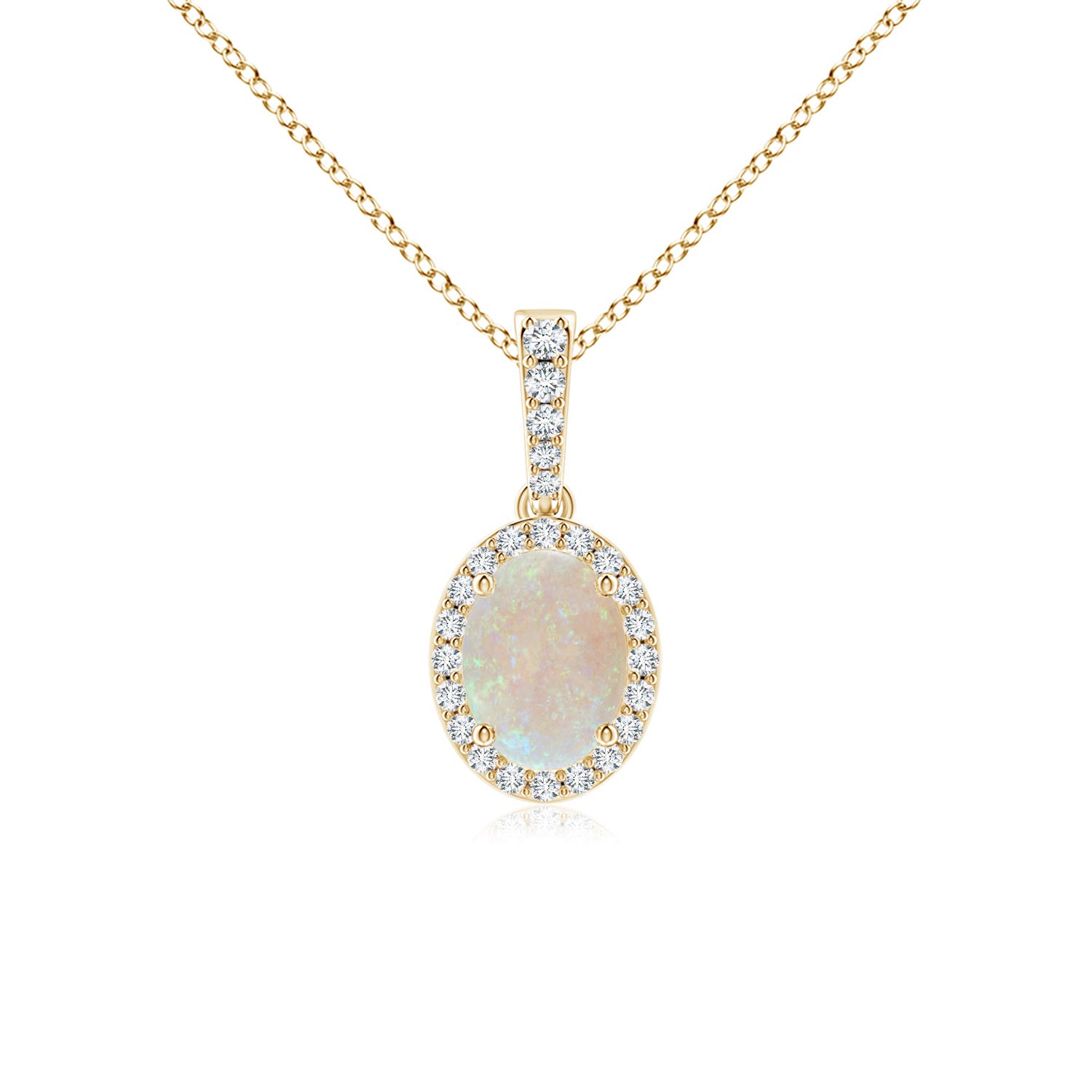 AA - Opal / 0.99 CT / 14 KT Yellow Gold