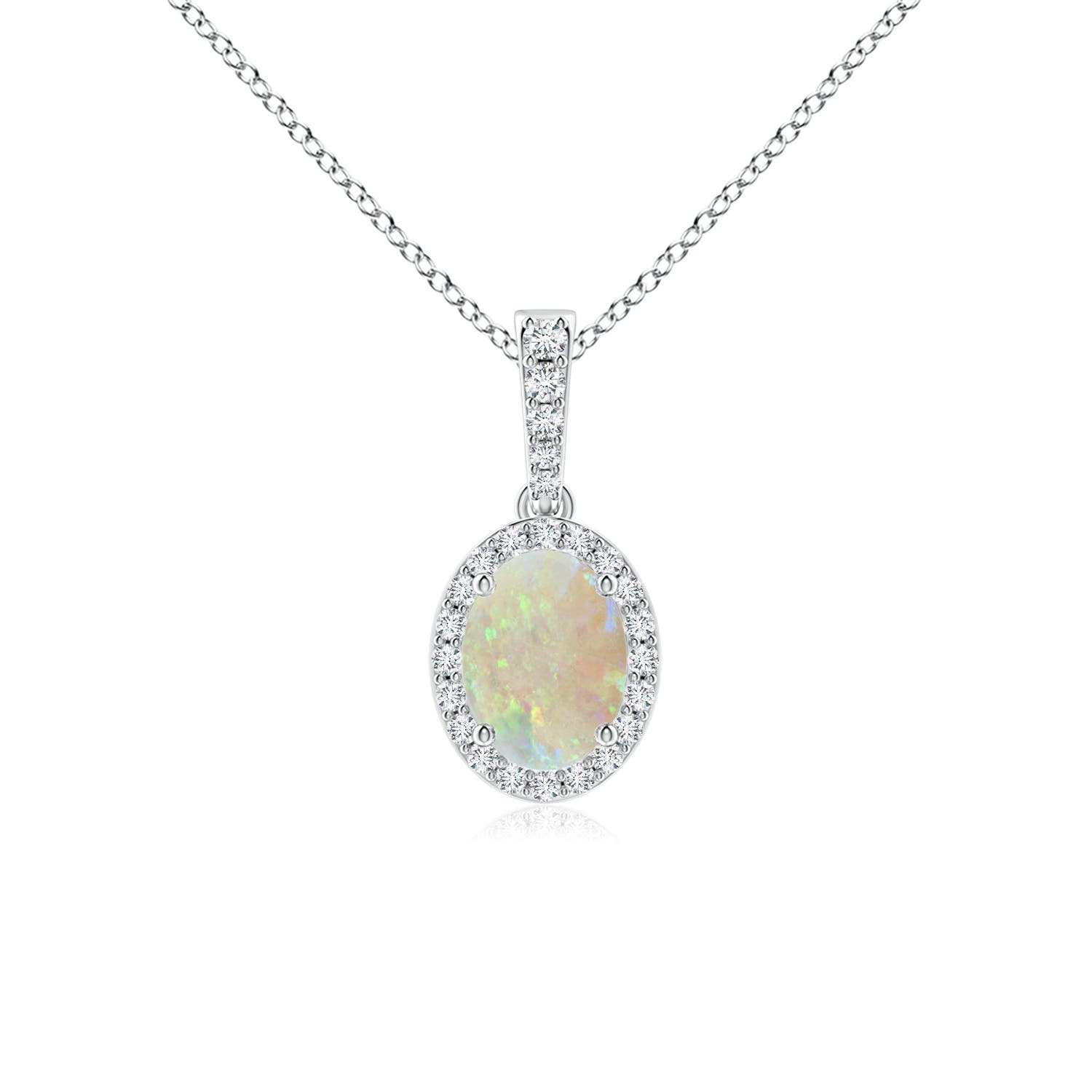 AAA - Opal / 0.99 CT / 14 KT White Gold