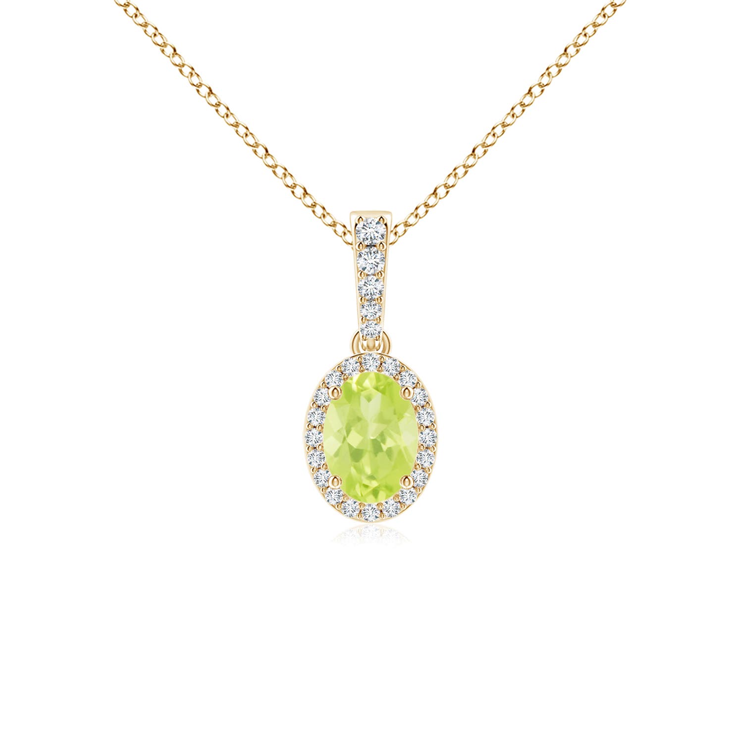 A - Peridot / 0.99 CT / 14 KT Yellow Gold