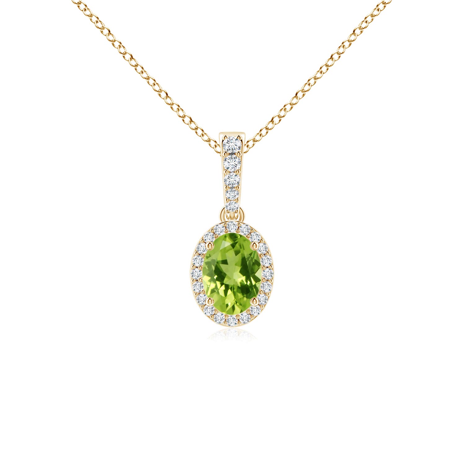 AAA - Peridot / 0.99 CT / 14 KT Yellow Gold