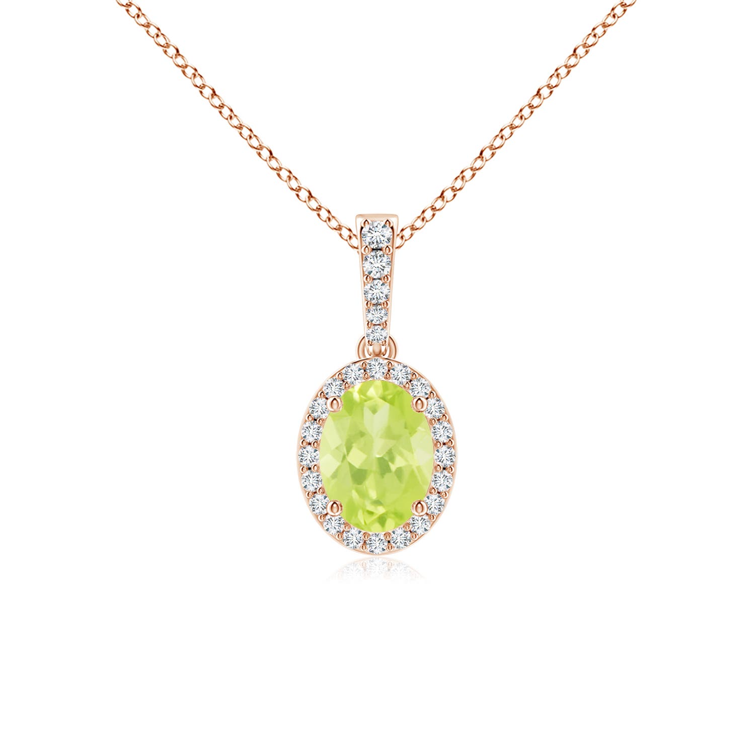 A - Peridot / 1.54 CT / 14 KT Rose Gold