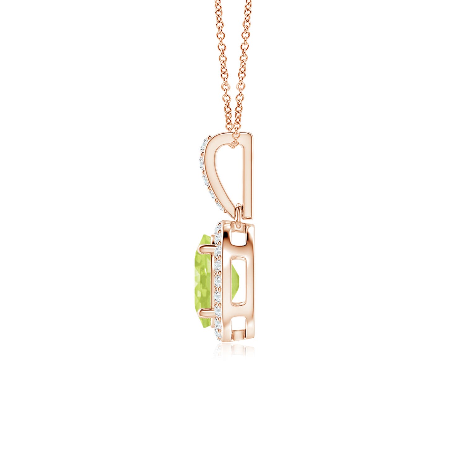 A - Peridot / 1.54 CT / 14 KT Rose Gold