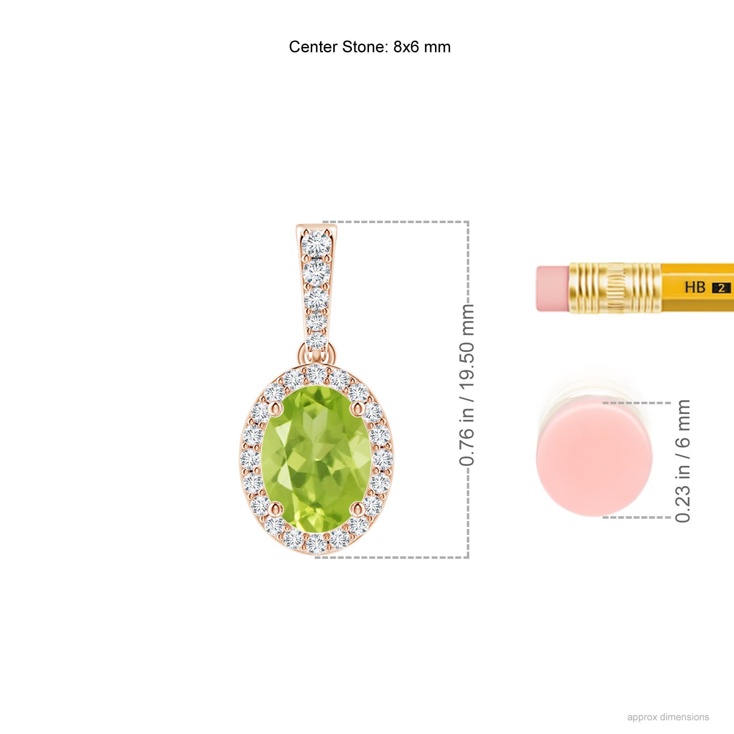 AA - Peridot / 1.54 CT / 14 KT Rose Gold