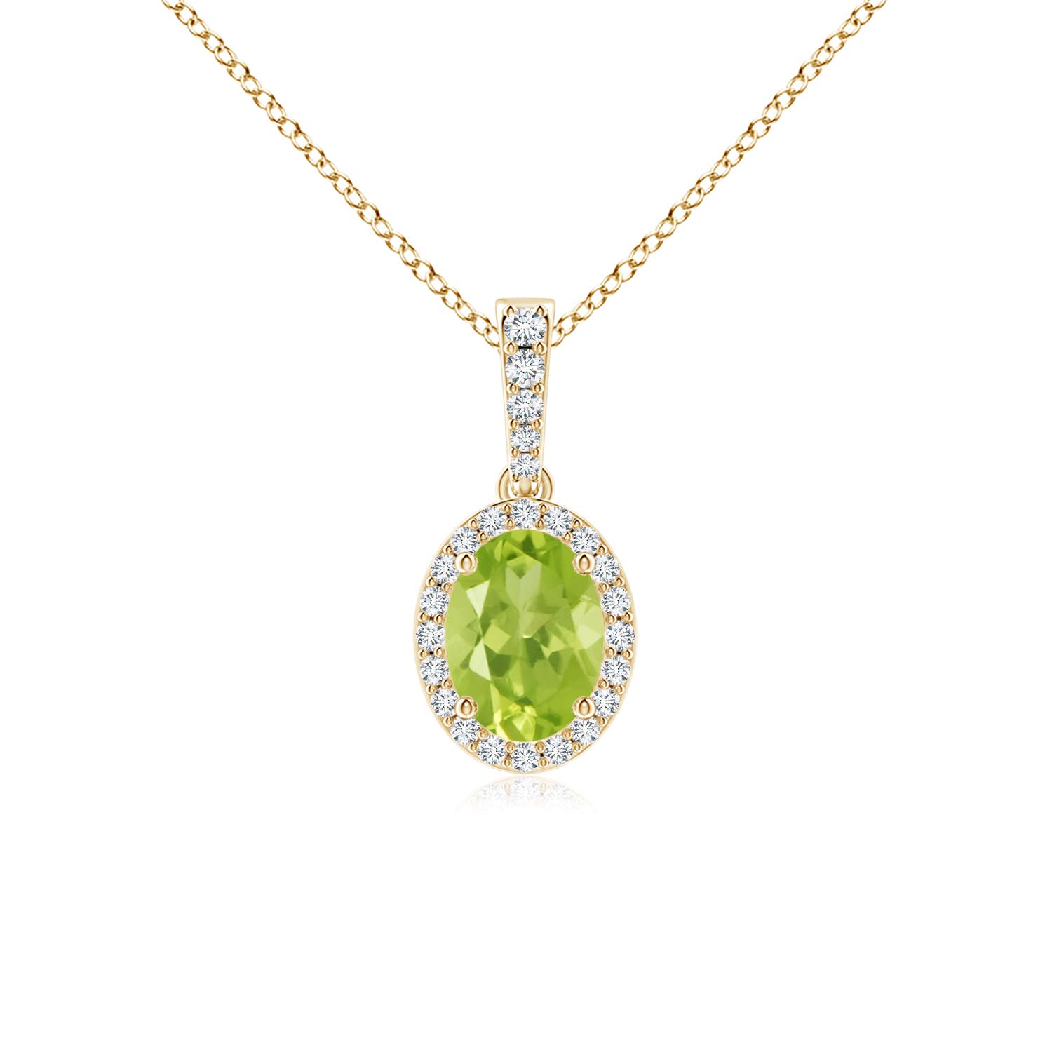 AA - Peridot / 1.54 CT / 14 KT Yellow Gold