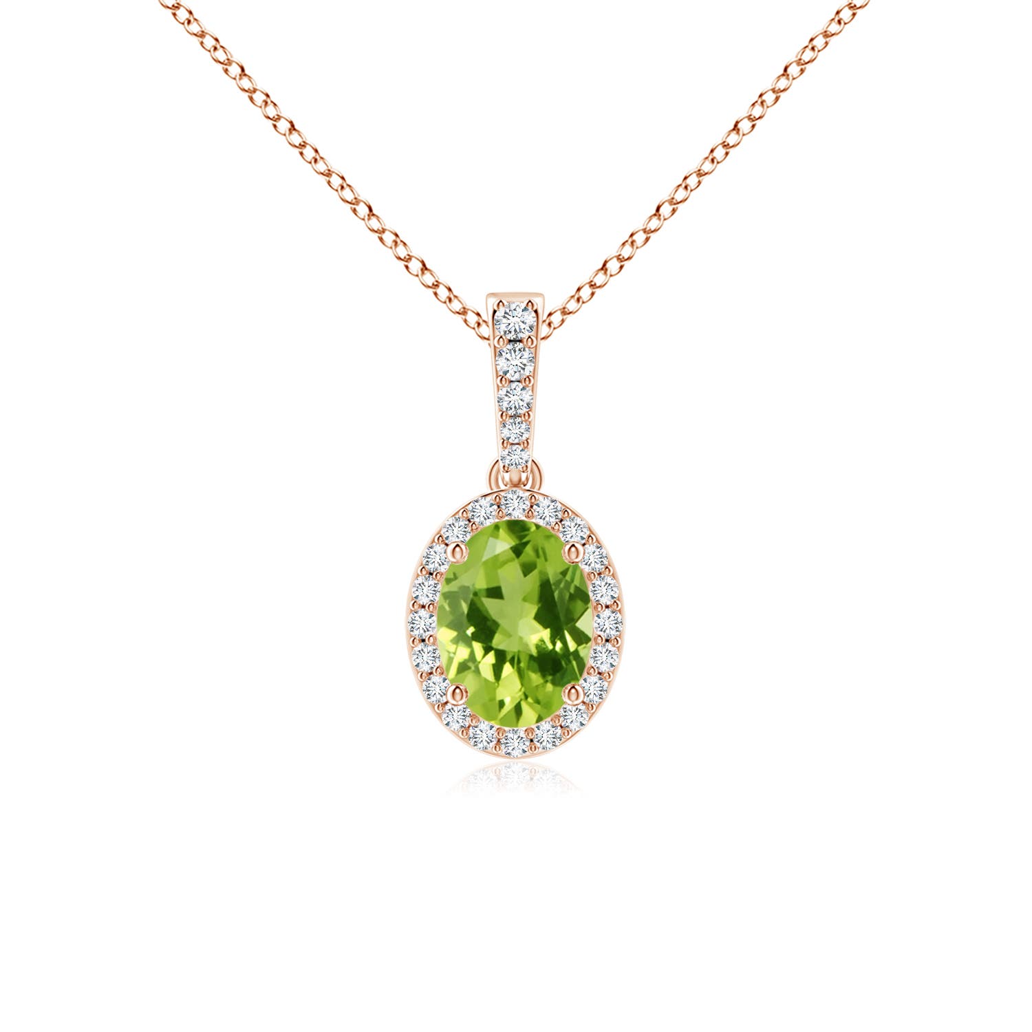 AAA - Peridot / 1.54 CT / 14 KT Rose Gold