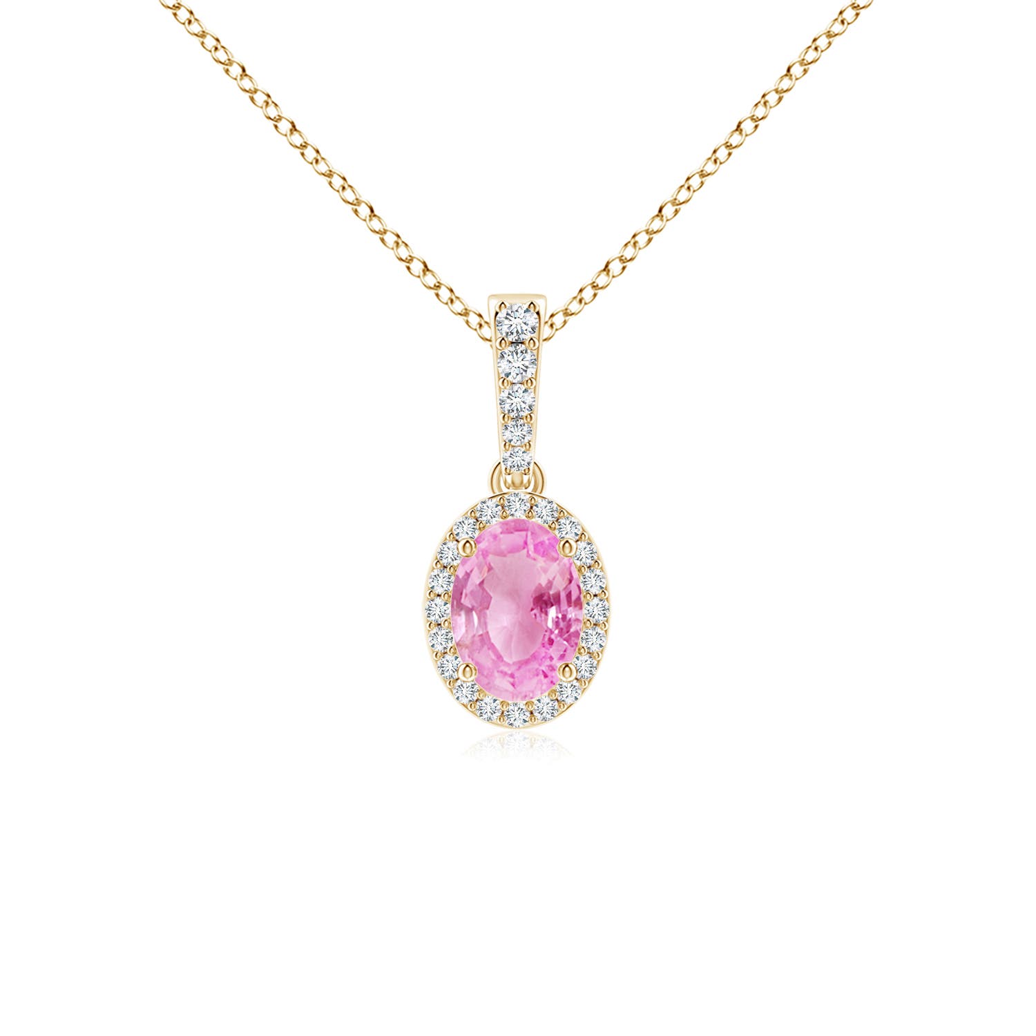 A - Pink Sapphire / 0.99 CT / 14 KT Yellow Gold