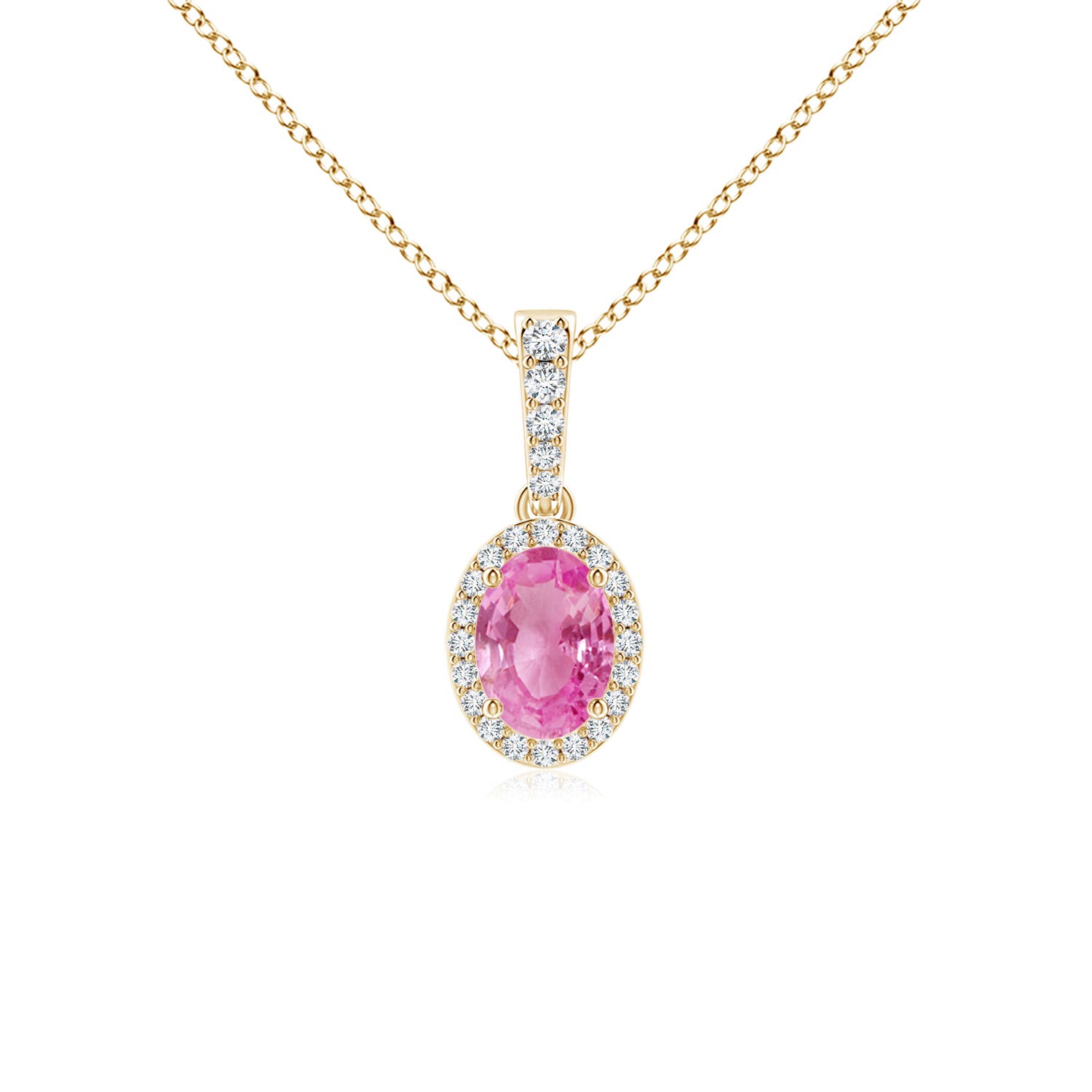 AA - Pink Sapphire / 0.99 CT / 14 KT Yellow Gold