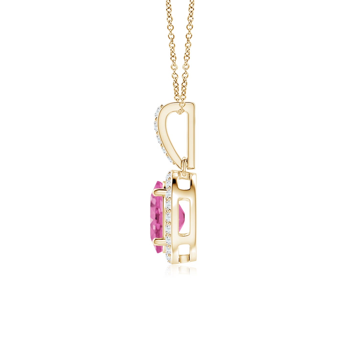 AA - Pink Sapphire / 1.64 CT / 14 KT Yellow Gold