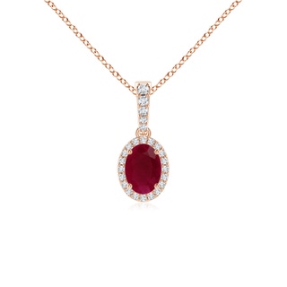 Oval A Ruby