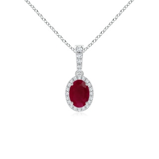 Oval A Ruby