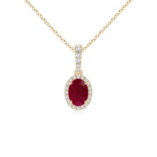 Oval A Ruby