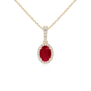 Oval AA Ruby