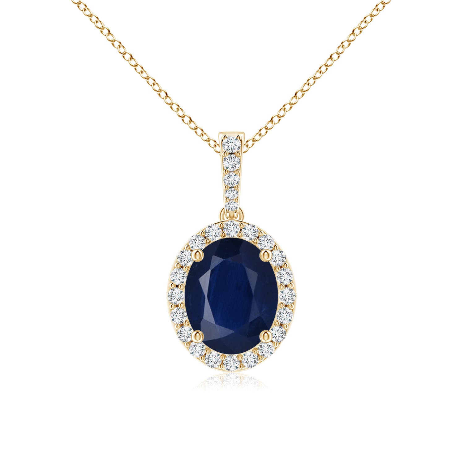 A - Blue Sapphire / 3.62 CT / 14 KT Yellow Gold