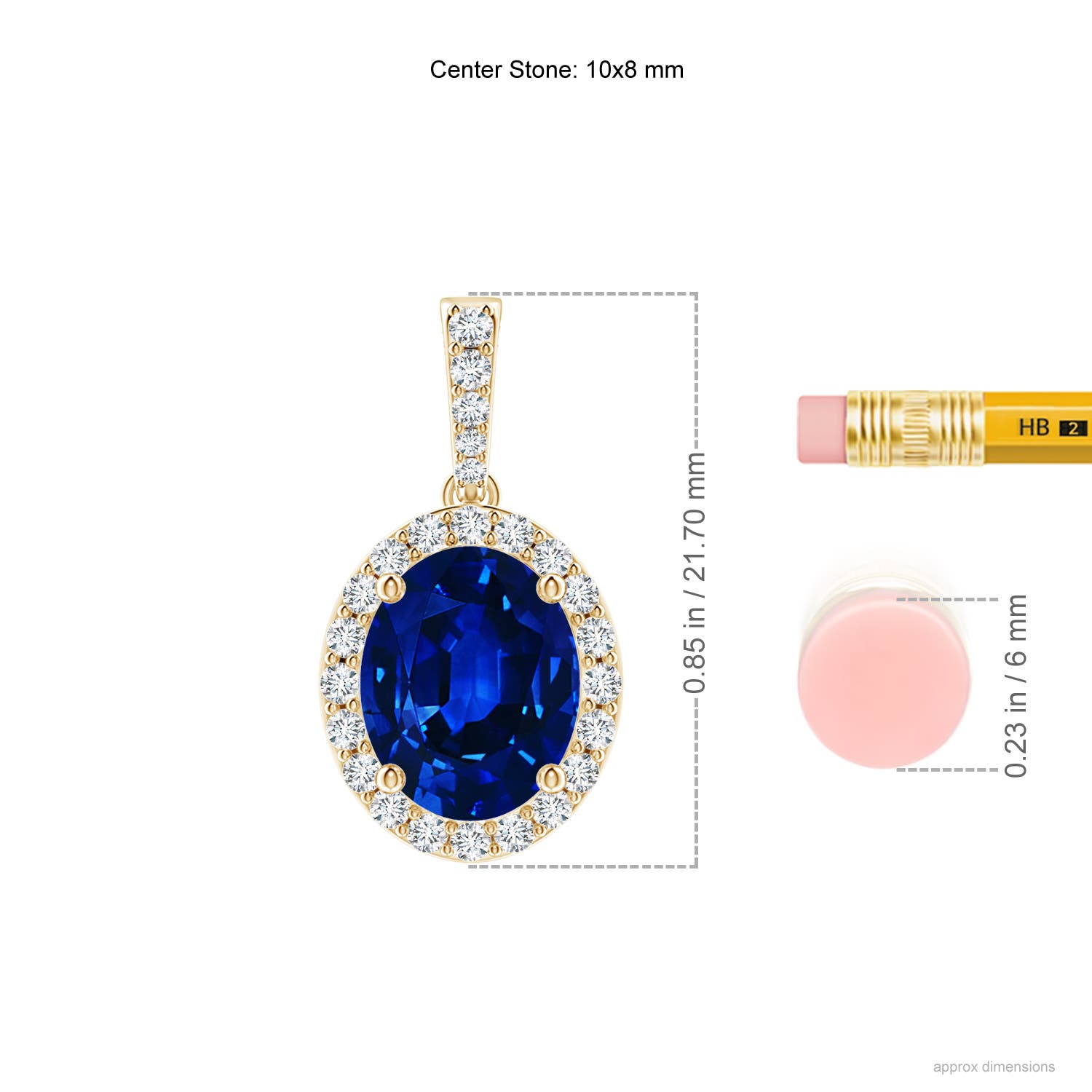 AAAA - Blue Sapphire / 3.62 CT / 14 KT Yellow Gold