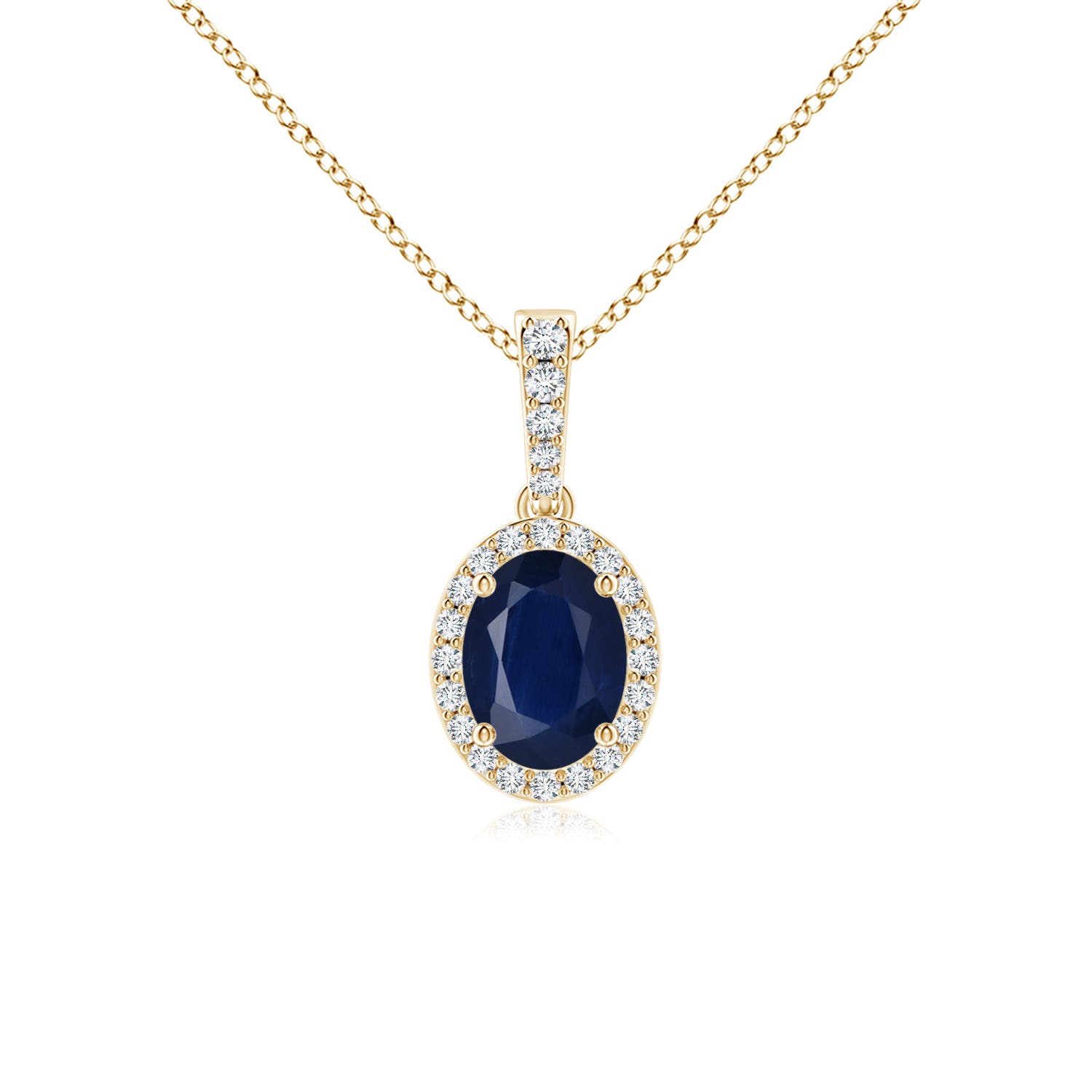 A - Blue Sapphire / 1.75 CT / 14 KT Yellow Gold