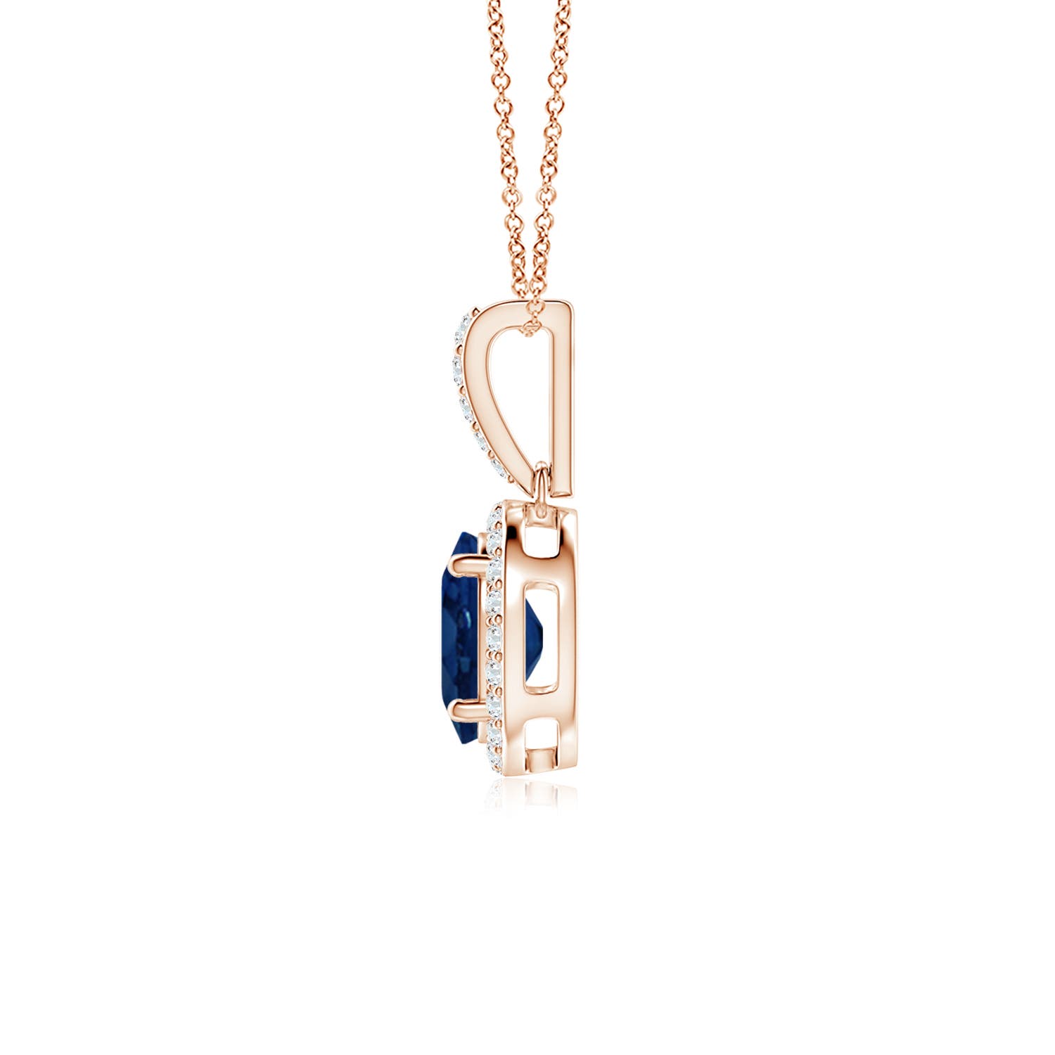 AA - Blue Sapphire / 1.75 CT / 14 KT Rose Gold