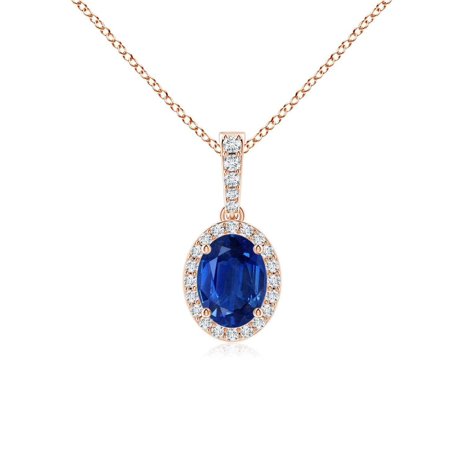 AAA - Blue Sapphire / 1.75 CT / 14 KT Rose Gold