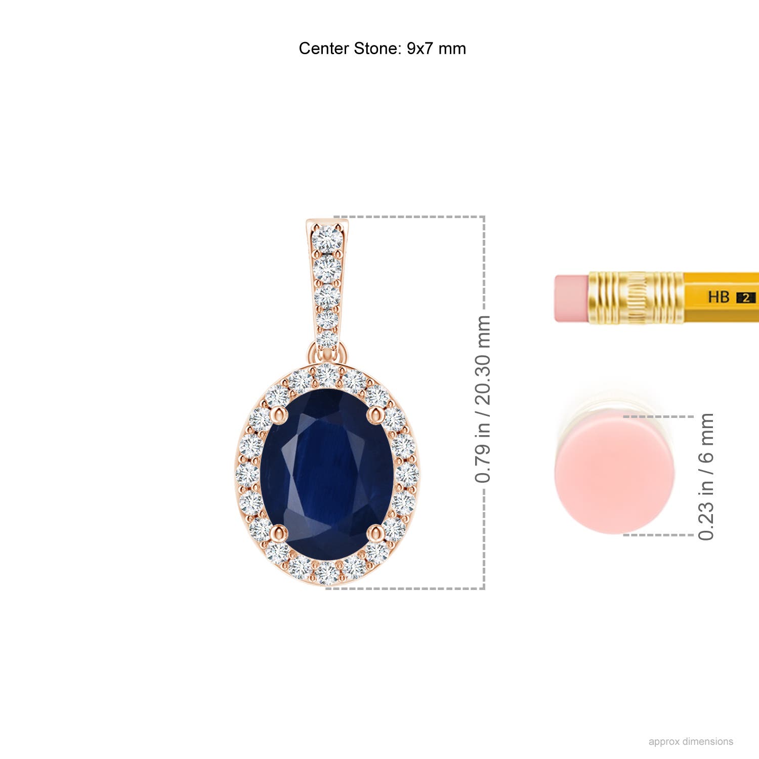 A - Blue Sapphire / 2.24 CT / 14 KT Rose Gold