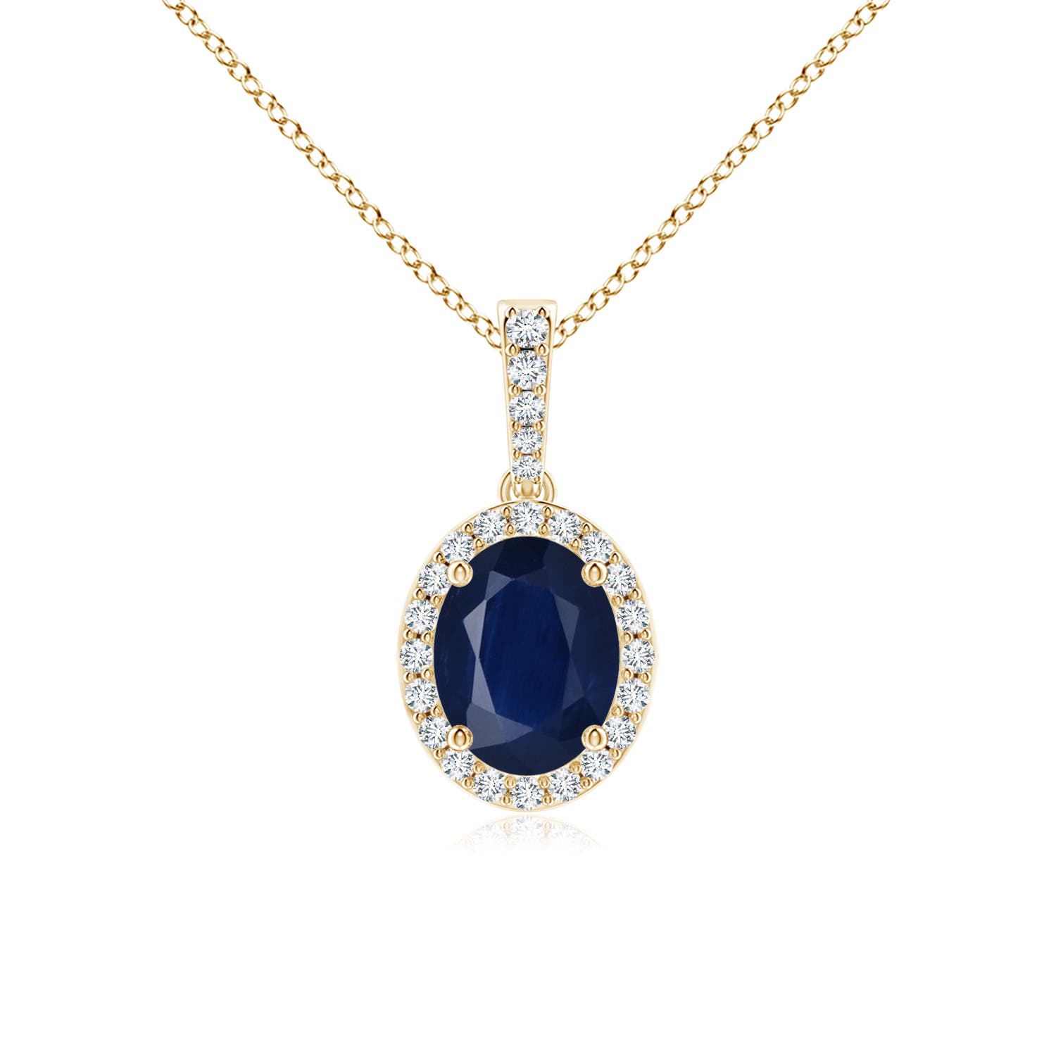 A - Blue Sapphire / 2.24 CT / 14 KT Yellow Gold