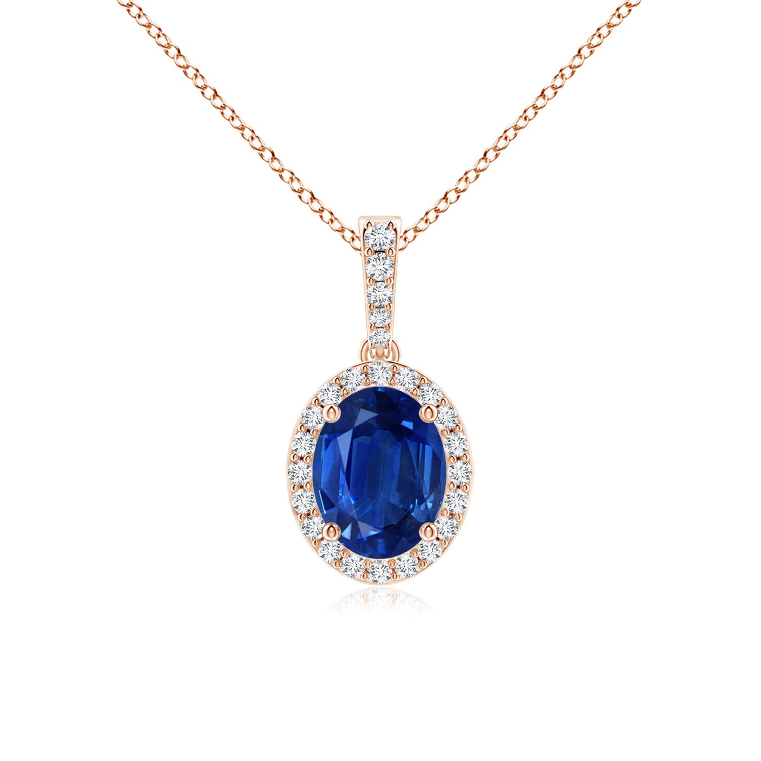 AAA - Blue Sapphire / 2.24 CT / 14 KT Rose Gold