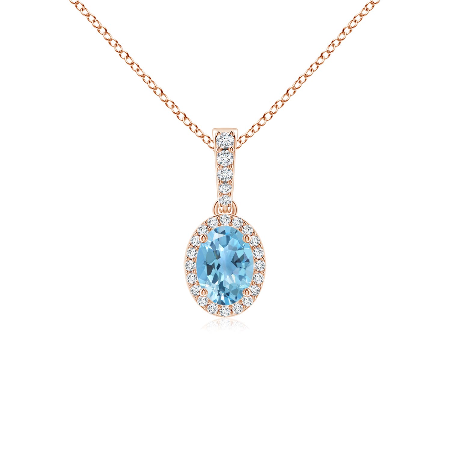 A - Swiss Blue Topaz / 1.09 CT / 14 KT Rose Gold