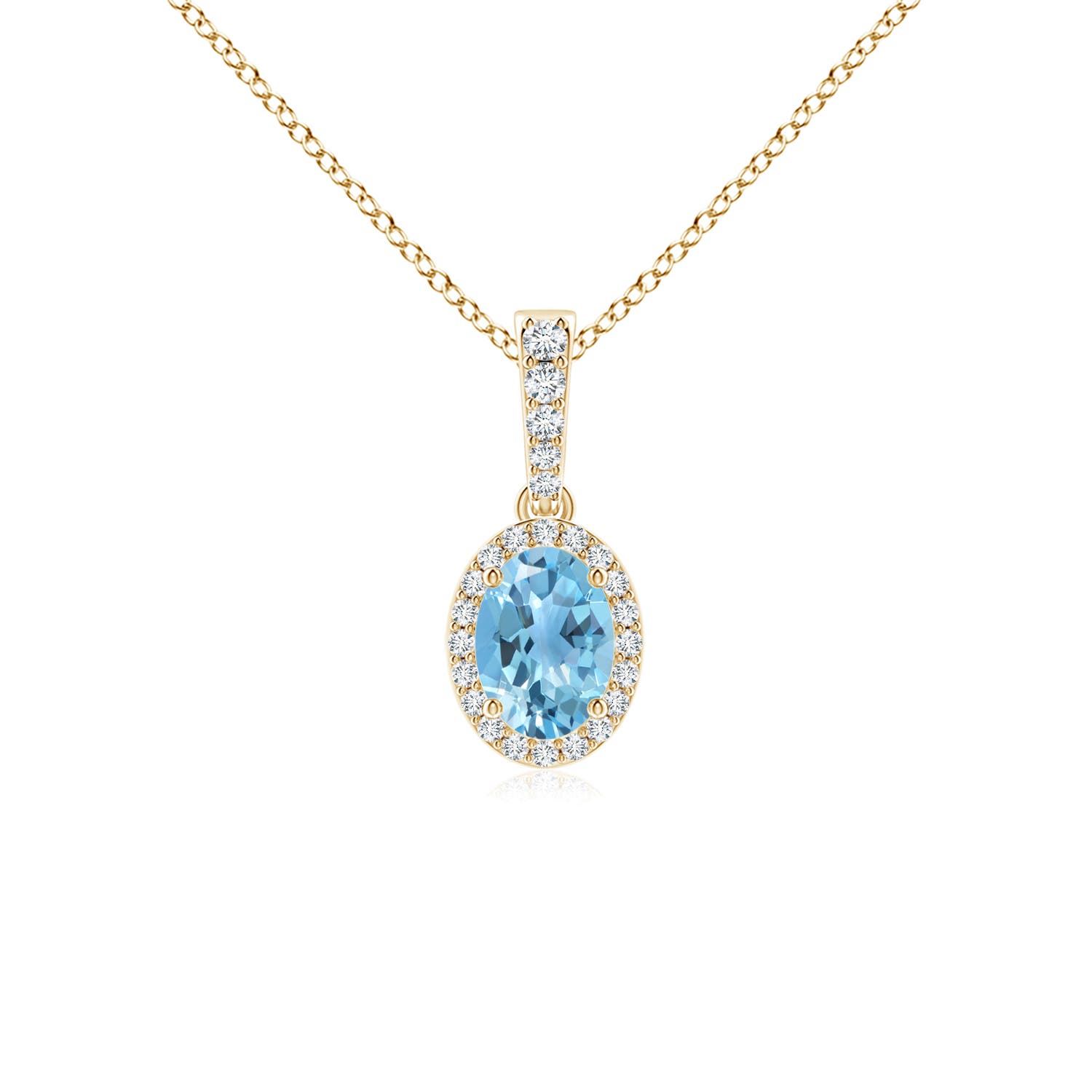 A - Swiss Blue Topaz / 1.09 CT / 14 KT Yellow Gold