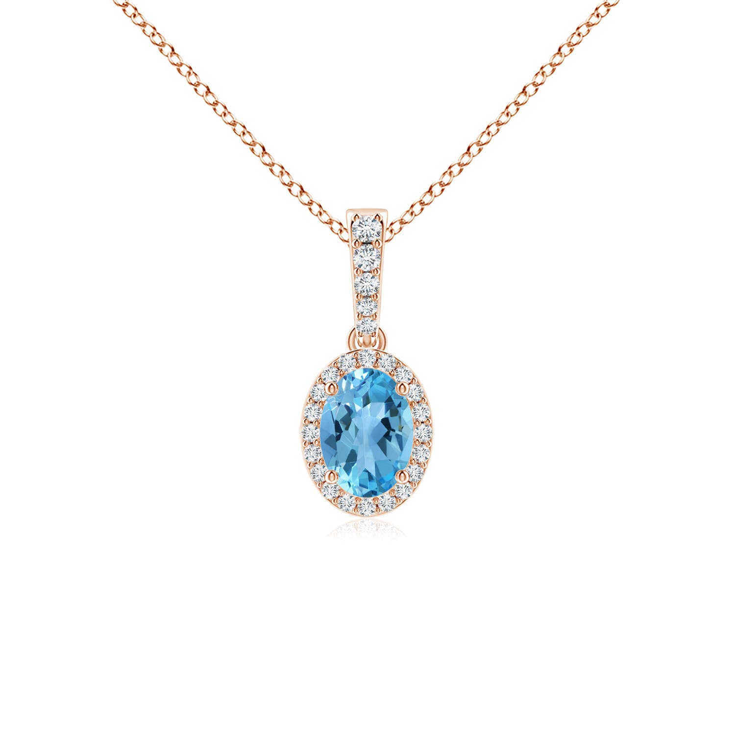 AA - Swiss Blue Topaz / 1.09 CT / 14 KT Rose Gold