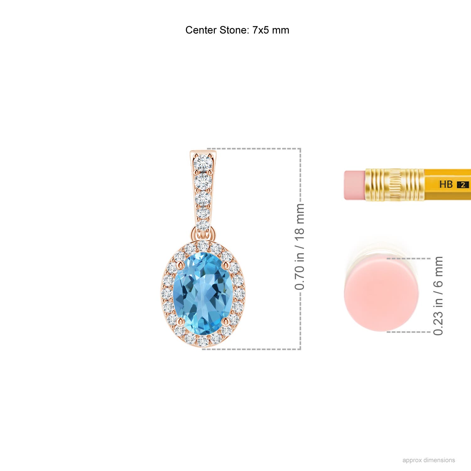 AA - Swiss Blue Topaz / 1.09 CT / 14 KT Rose Gold